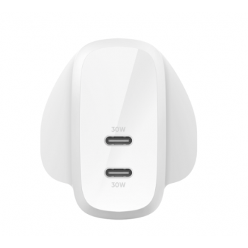 Belkin WCB010myWH BoostCharge PPS 60W 雙 USB-C 家用式充電器